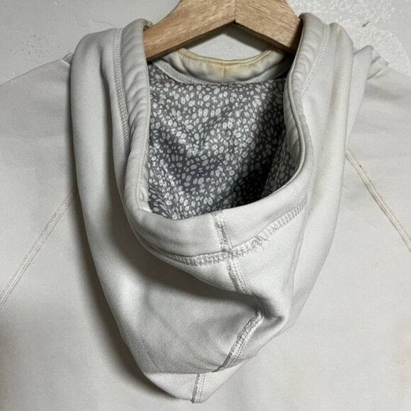 Nike Therma-Fit White Hoodie with Textured Swoosh Logo – Size M - Picture 10 of 13